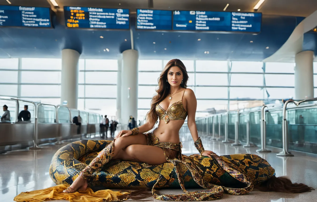 Photo wallpaper girl, hot, sexy, fashion, eyes, smile, beautiful, figure