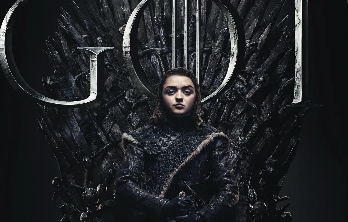 Photo wallpaper Game of Thrones, Game of thrones, Aria, Season 8, Season 8