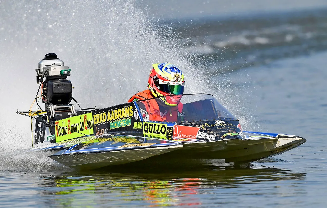 Photo wallpaper race, boat, speed