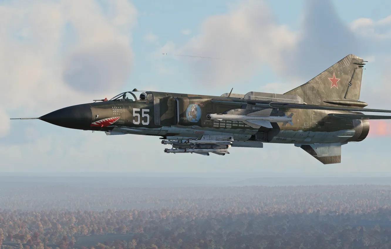 Photo wallpaper USSR, multi-role fighter, OKB MiG, The MiG-23ML