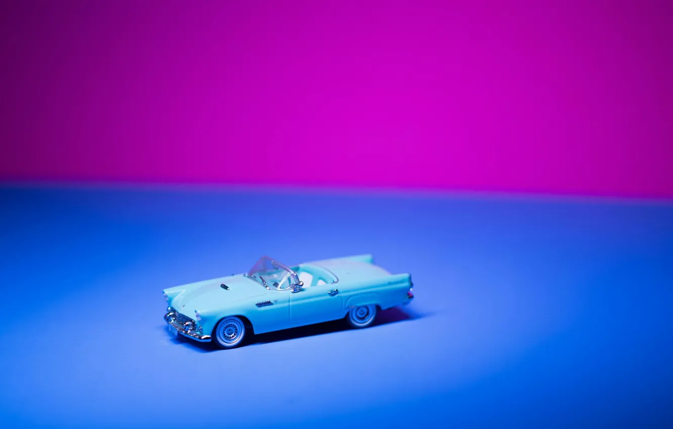 Photo wallpaper Pink, Car, Blue, Wallpaper, Toy