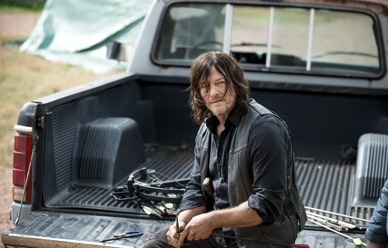 Photo wallpaper The Walking Dead, Norman Reedus, Daryl, Season 8