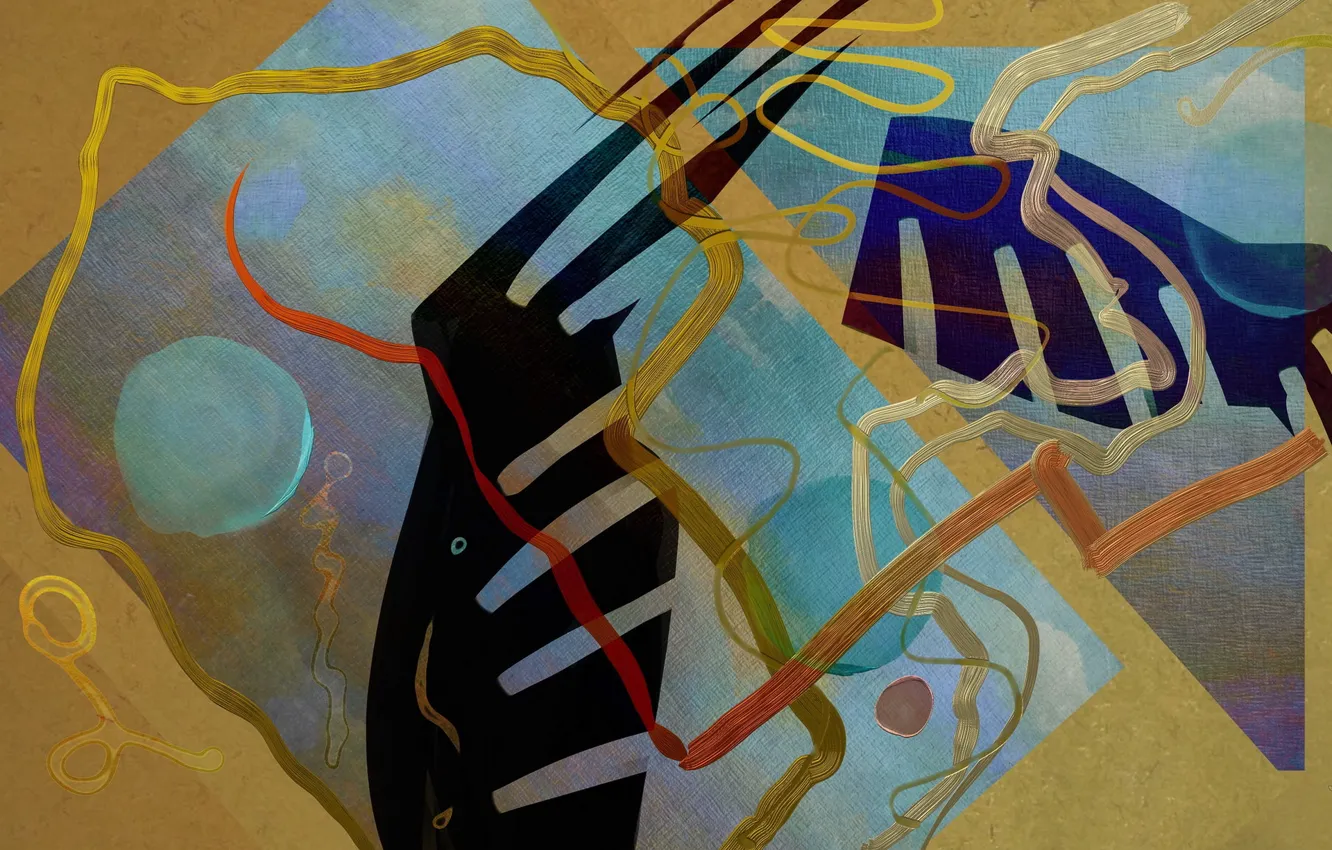 Photo wallpaper abstraction, color, form