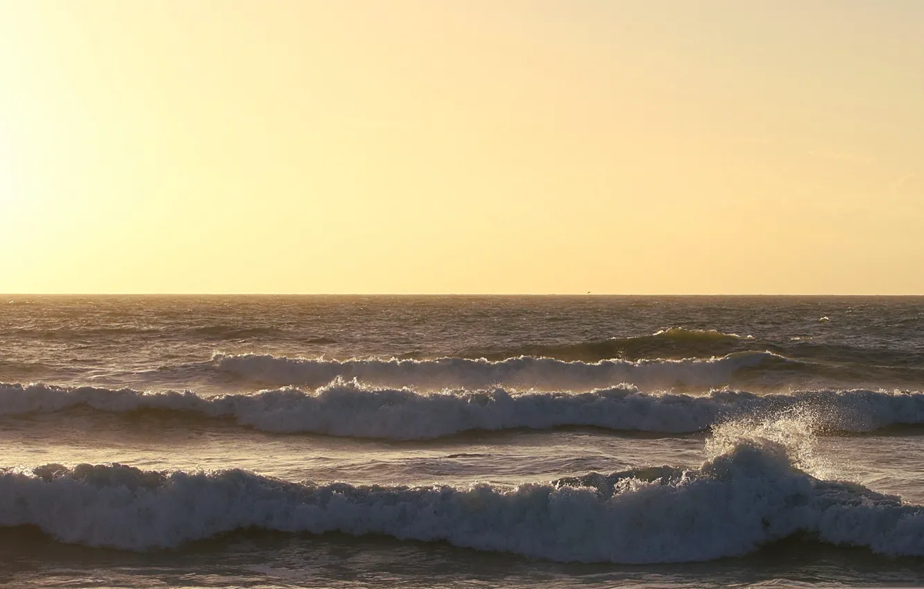 Photo wallpaper sea, wave, surf