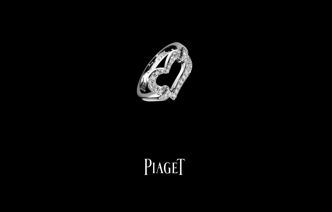 Photo wallpaper decoration, ring, stones, Piaget