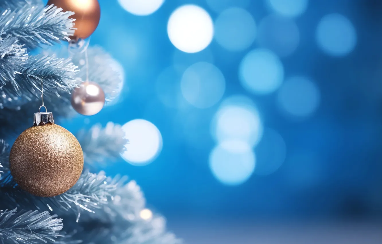 Photo wallpaper decoration, background, balls, tree, new year, Christmas, Christmas, balls