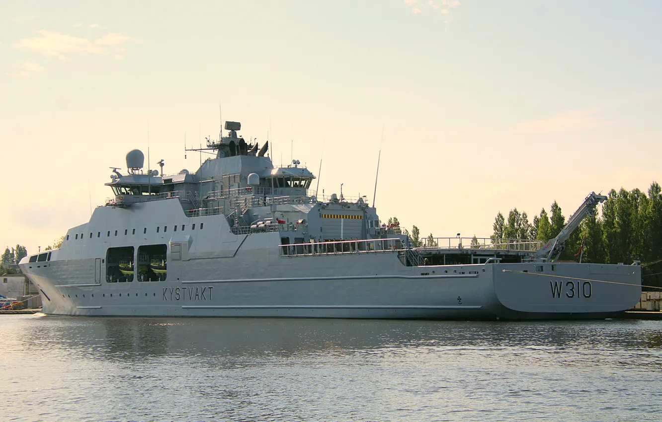 Photo wallpaper patrol ship, BOHR of Norway, Jan Mayen