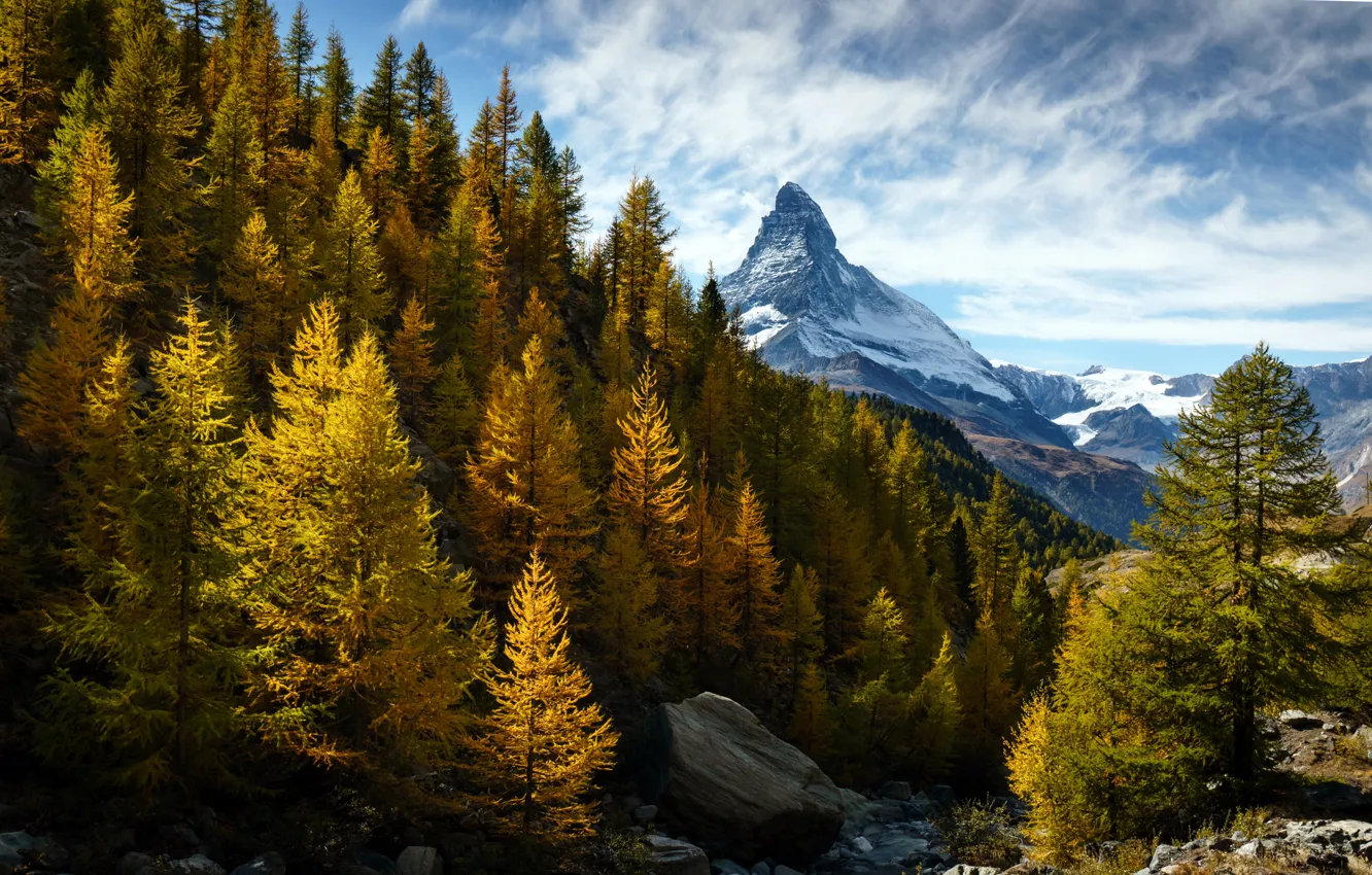 Photo wallpaper Switzerland, Canton of Valais, Findeln