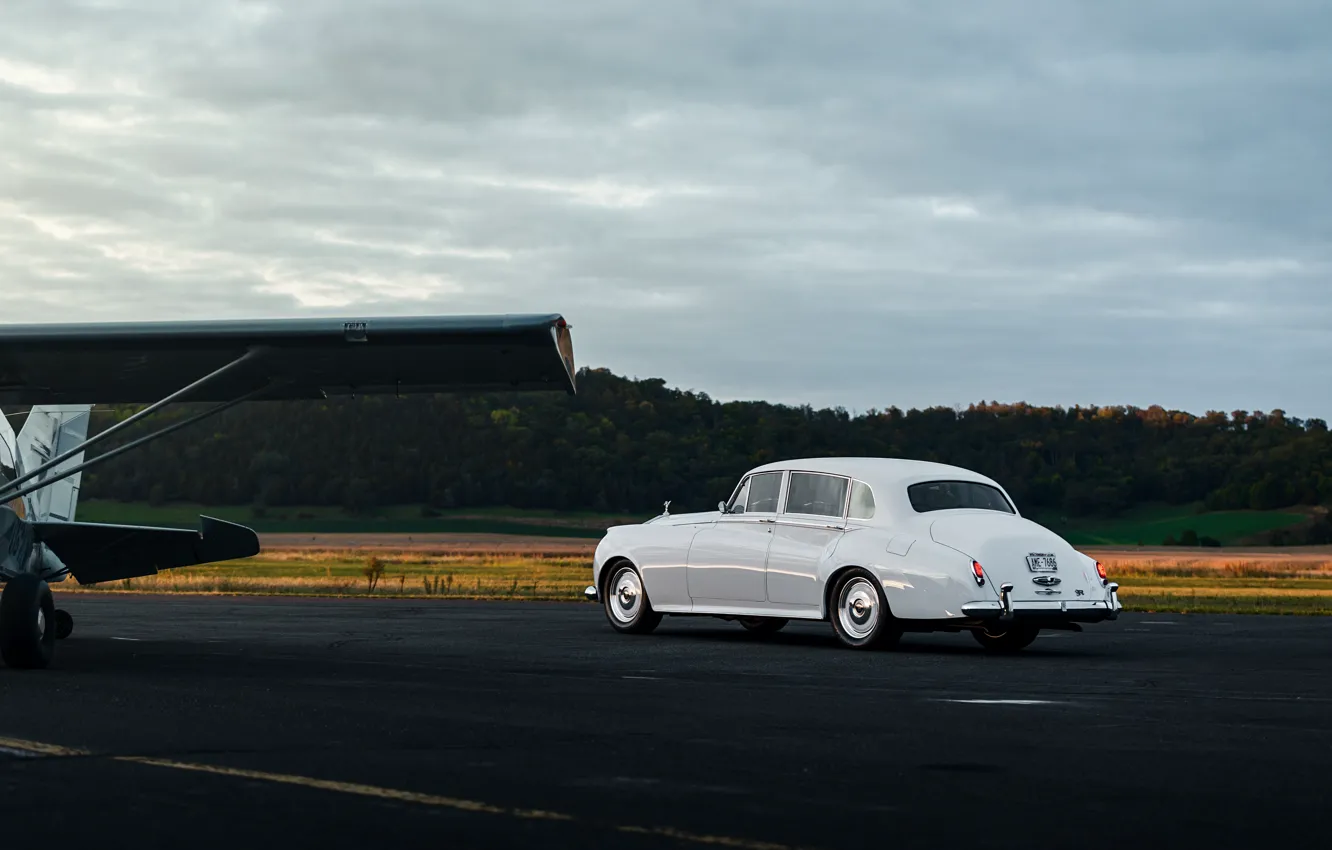 Photo wallpaper car, Rolls-Royce, sky, 1961, Ringbrothers, Silver Cloud, Rolls-Royce Silver Cloud II, Rolls-Royce Silver Cloud II …