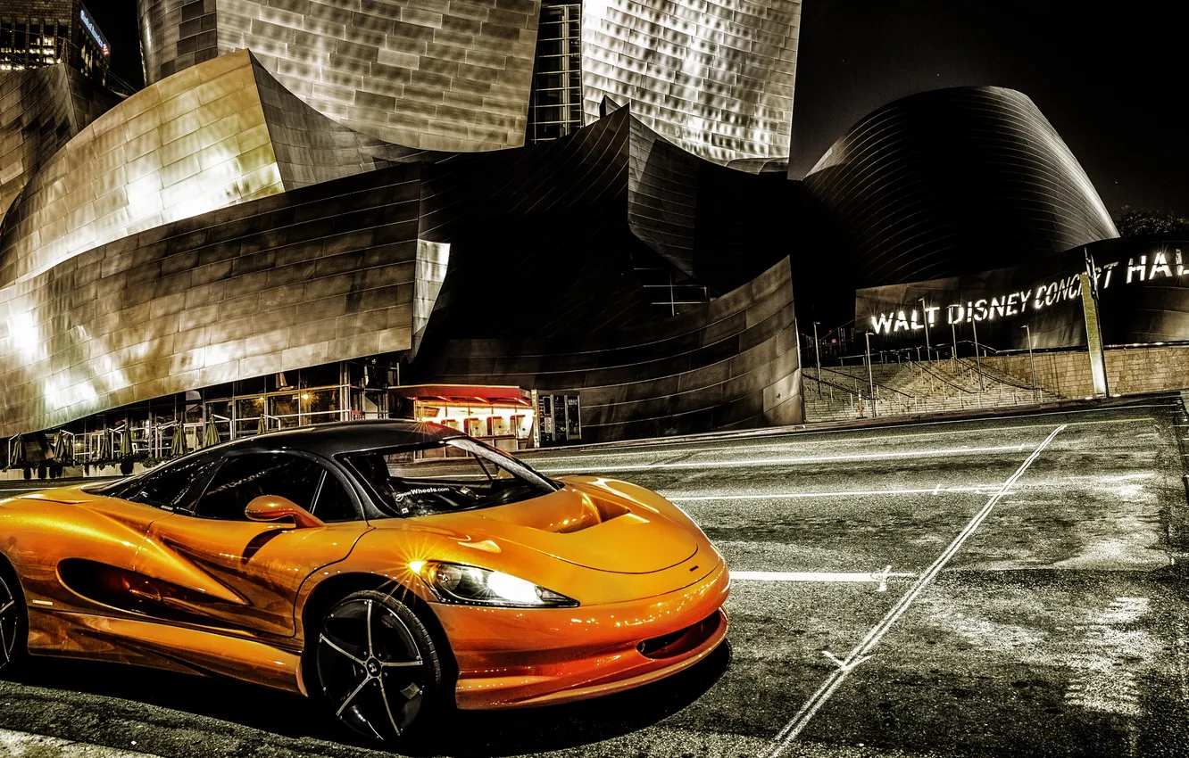 Photo wallpaper Concept, orange, the city, the concept, supercar, Vision, SZR