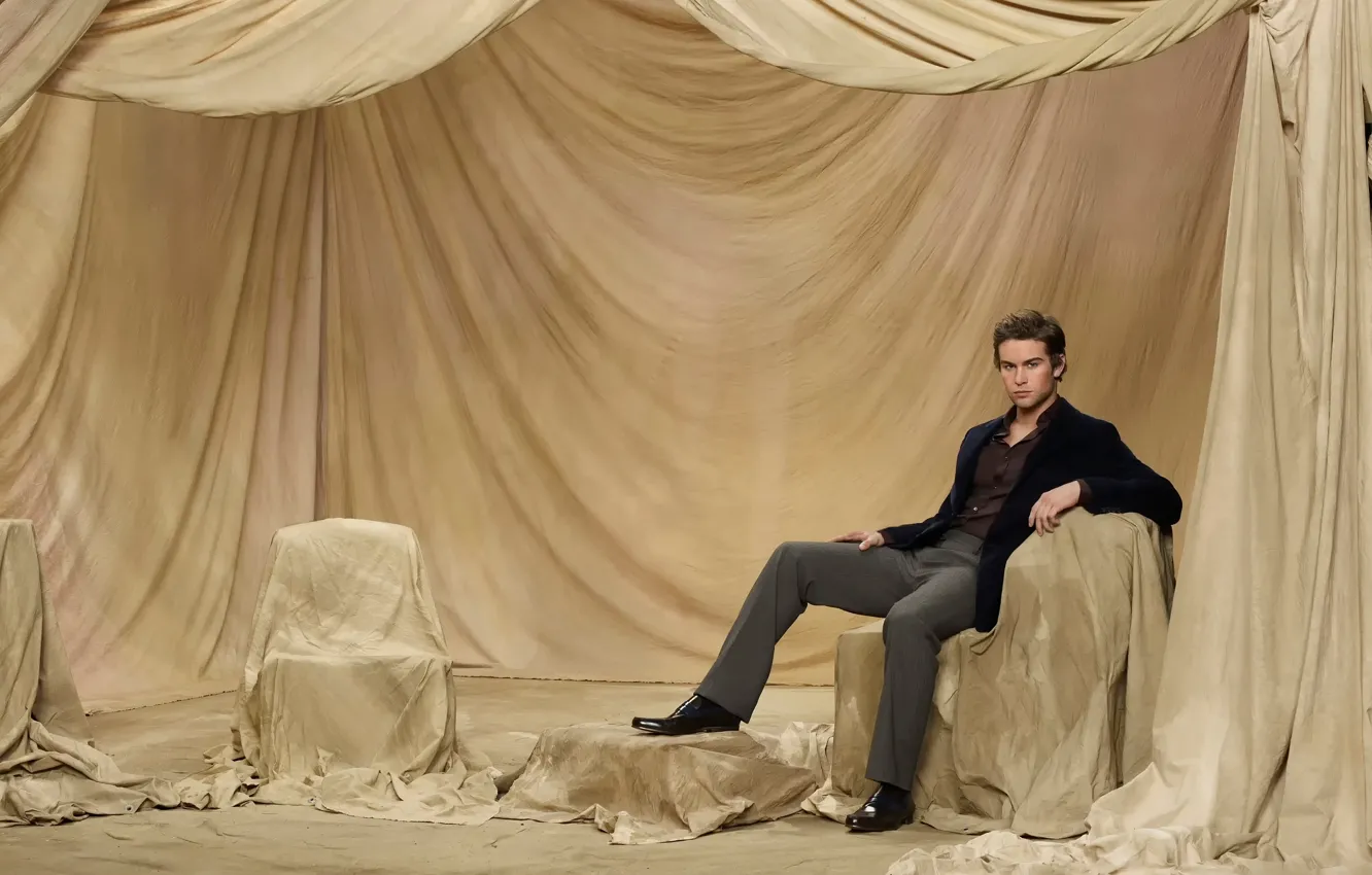 Photo wallpaper photoshoot, Gossip Girl, promo, Chace Crawford