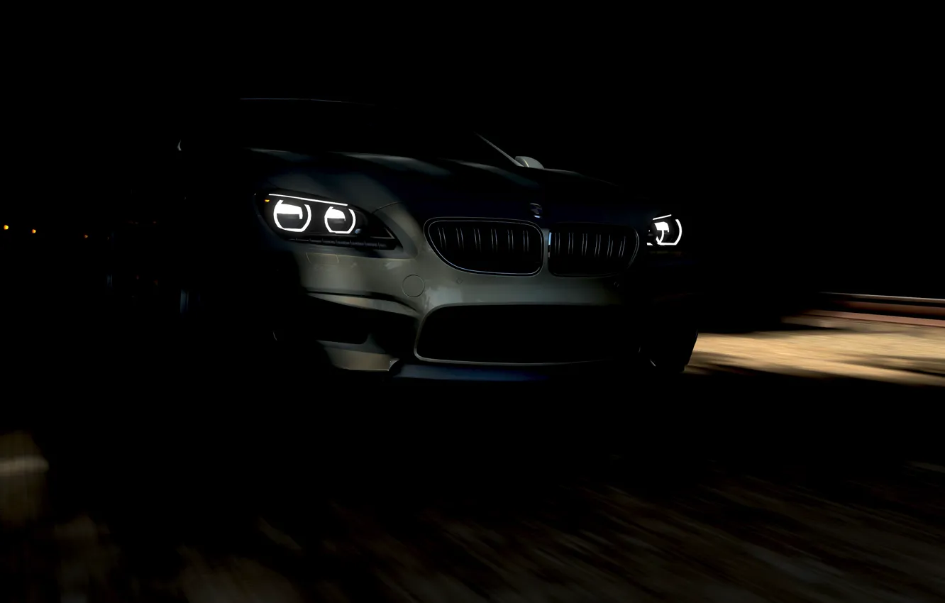 Photo wallpaper HDR, BMW, Coupe, Lights, Game, BMW M6 Coupe, Tunnel, UHD