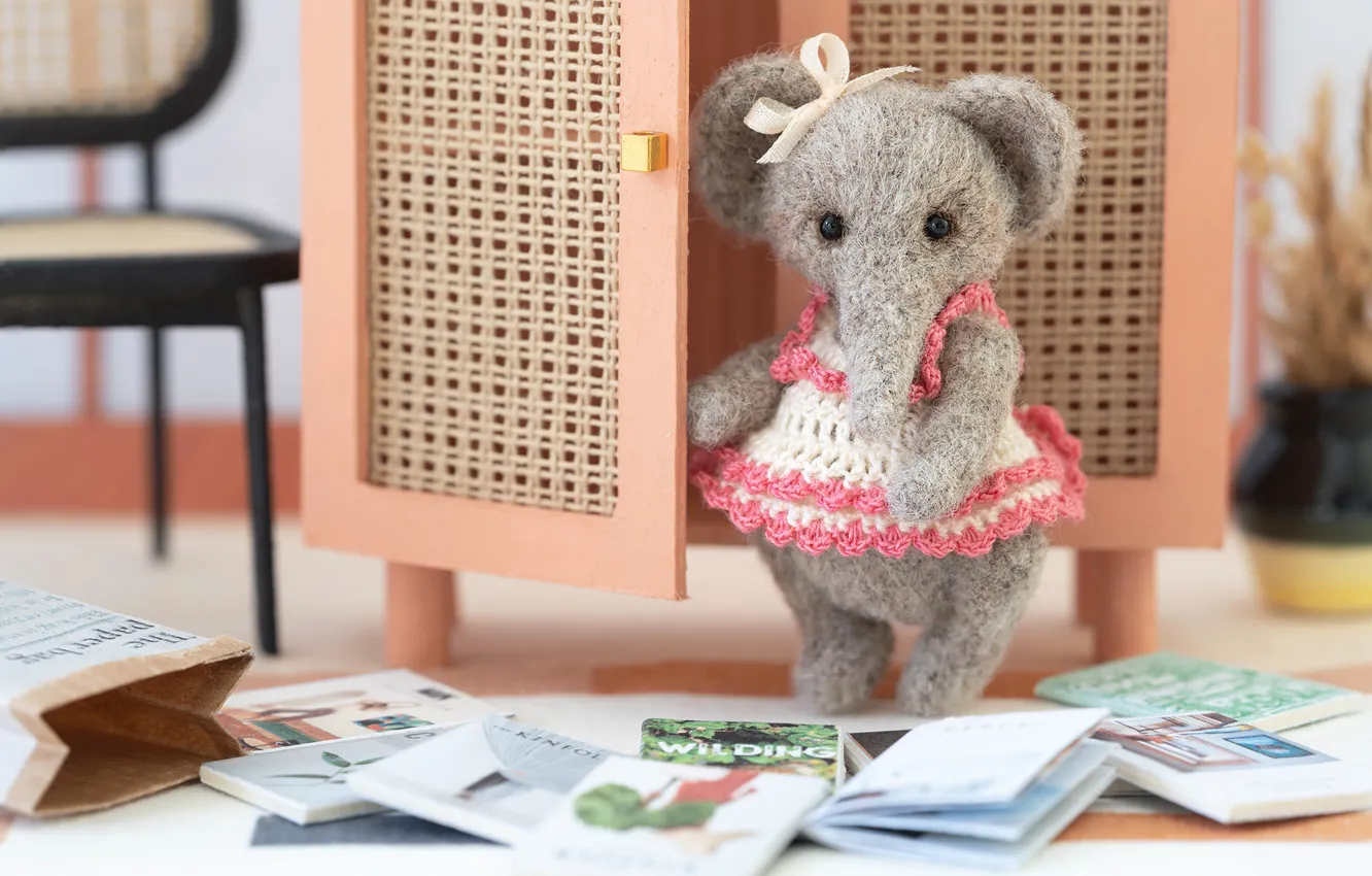 Photo wallpaper toy, elephant, elephant