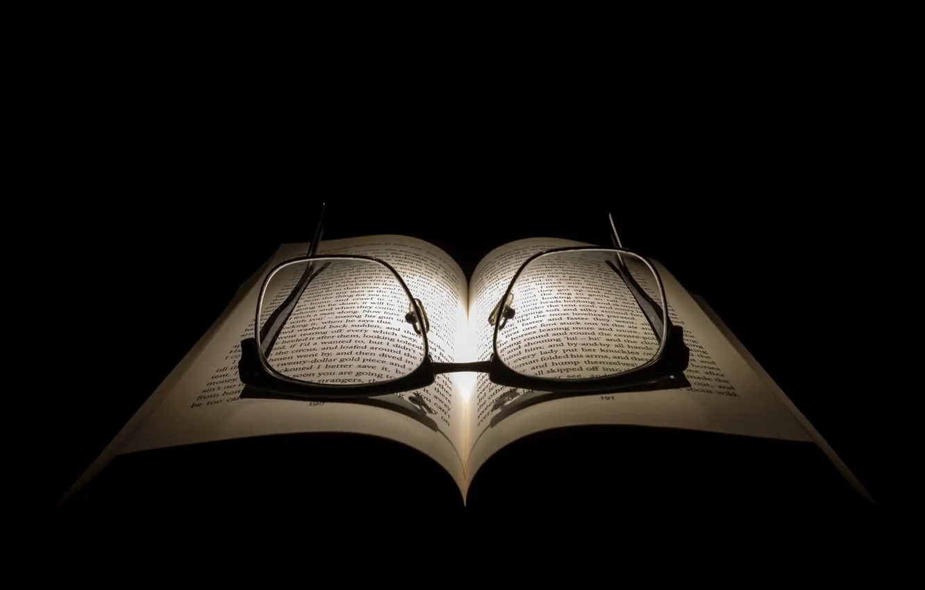 Photo wallpaper background, glasses, book