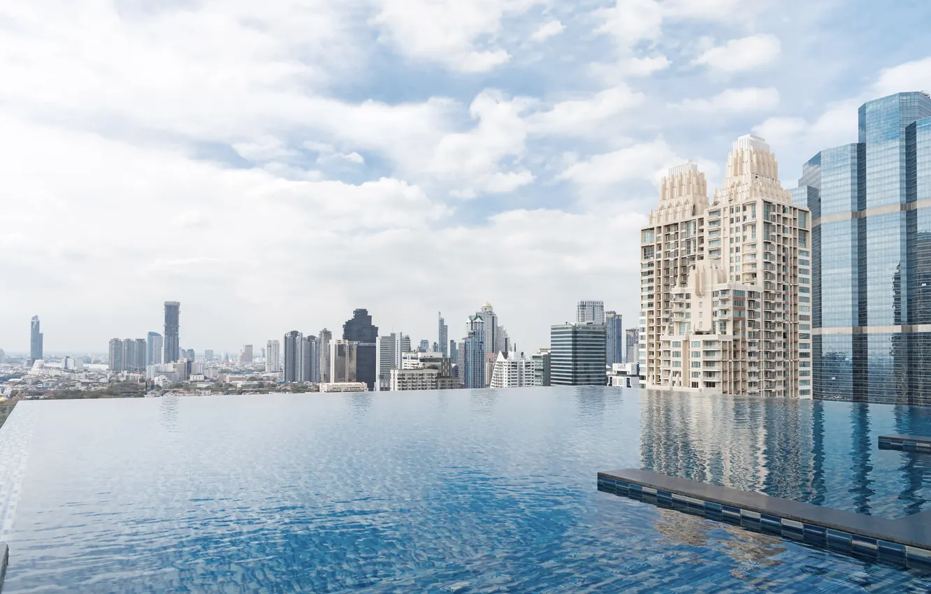 Photo wallpaper blue, beautiful, background, beauty, architecture, Asia, Bangkok