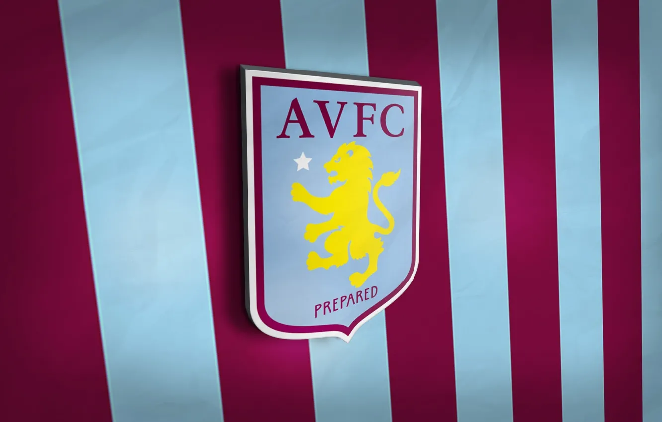 Photo wallpaper wallpaper, football, Premier League, England, Sport, 3D logo, Aston Villa