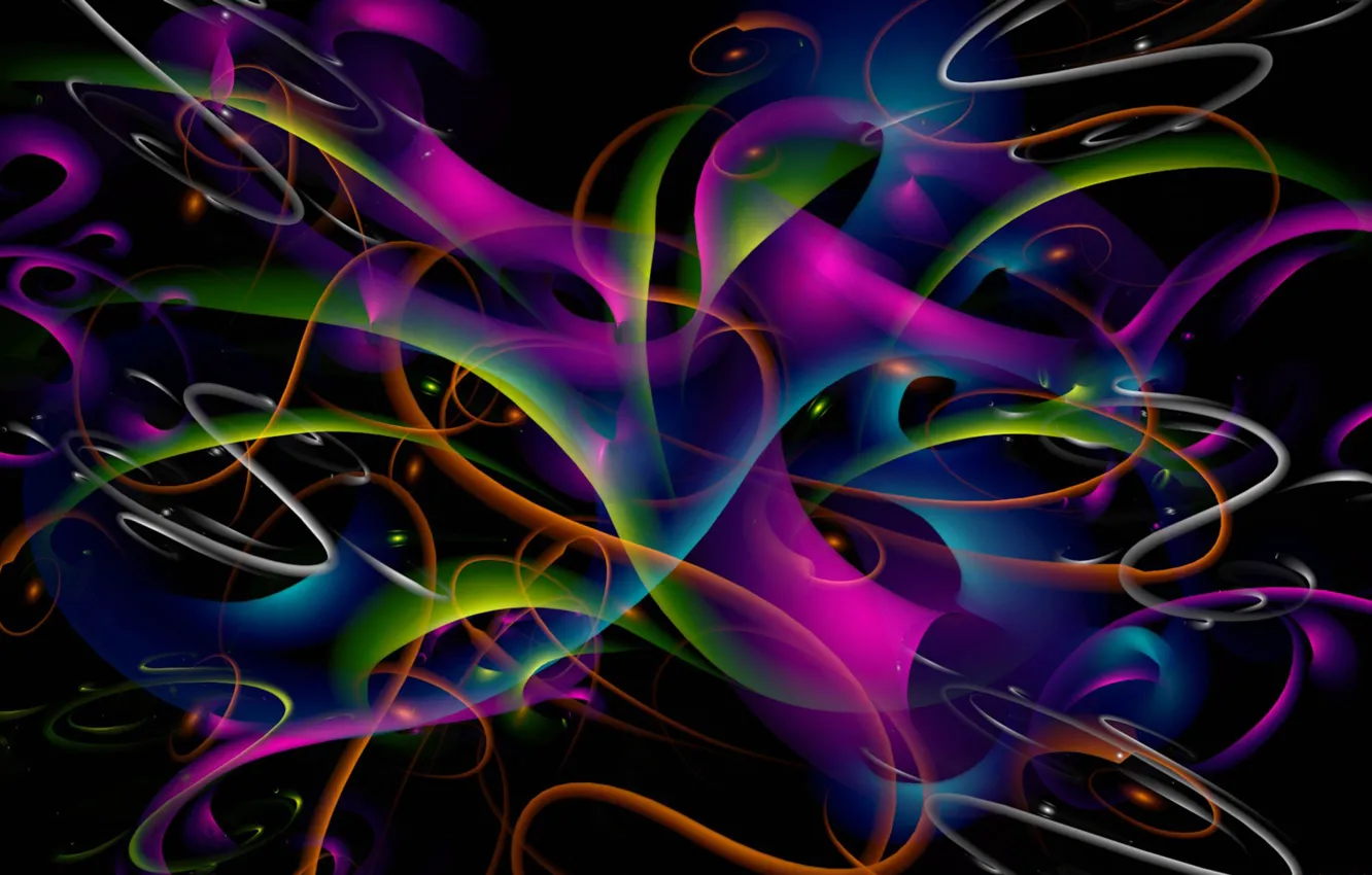 Photo wallpaper line, pattern, color, fractal, the volume