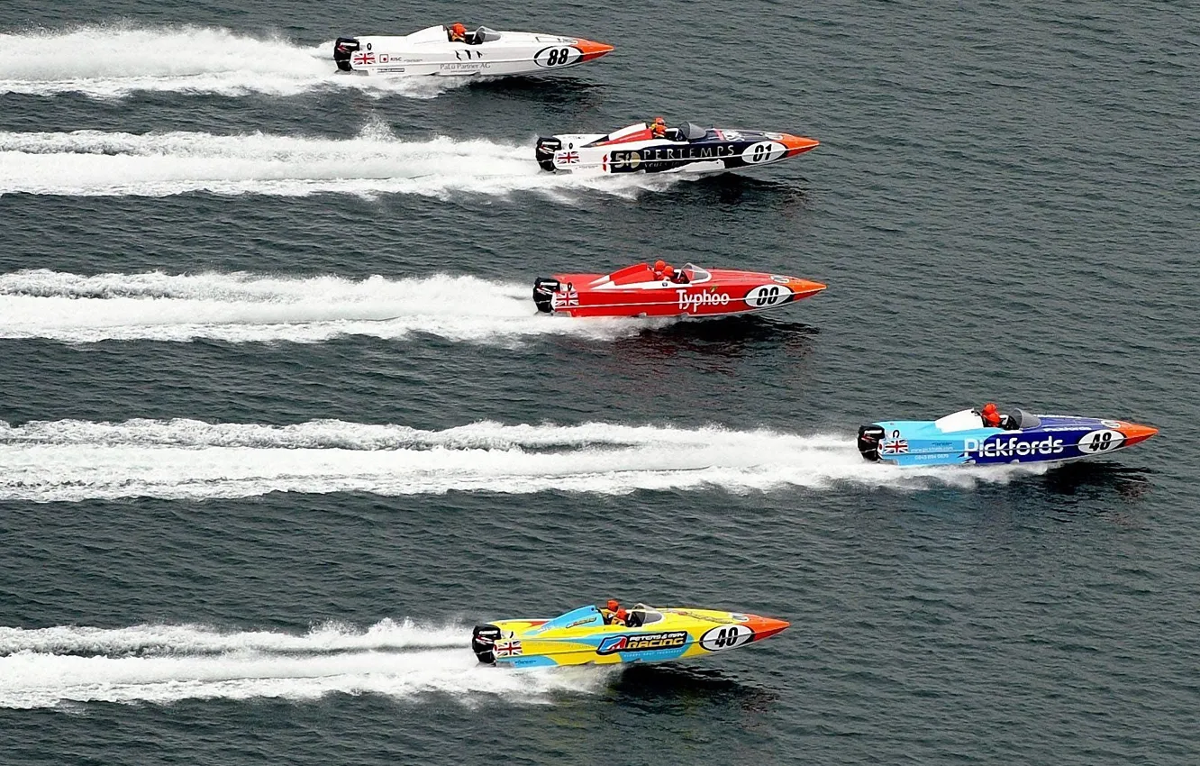 Photo wallpaper race, boat, speed