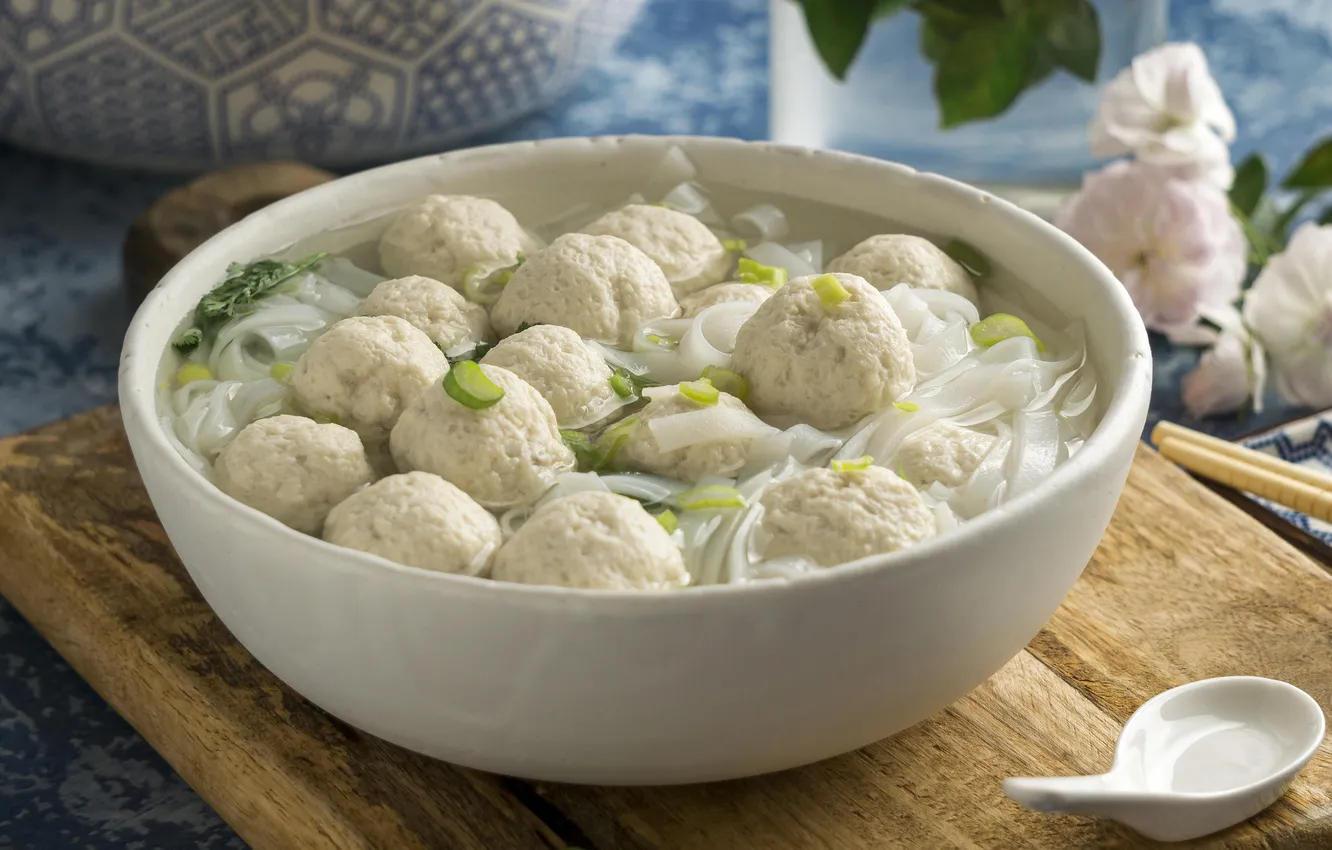 Photo wallpaper bowl, dish, dumplings