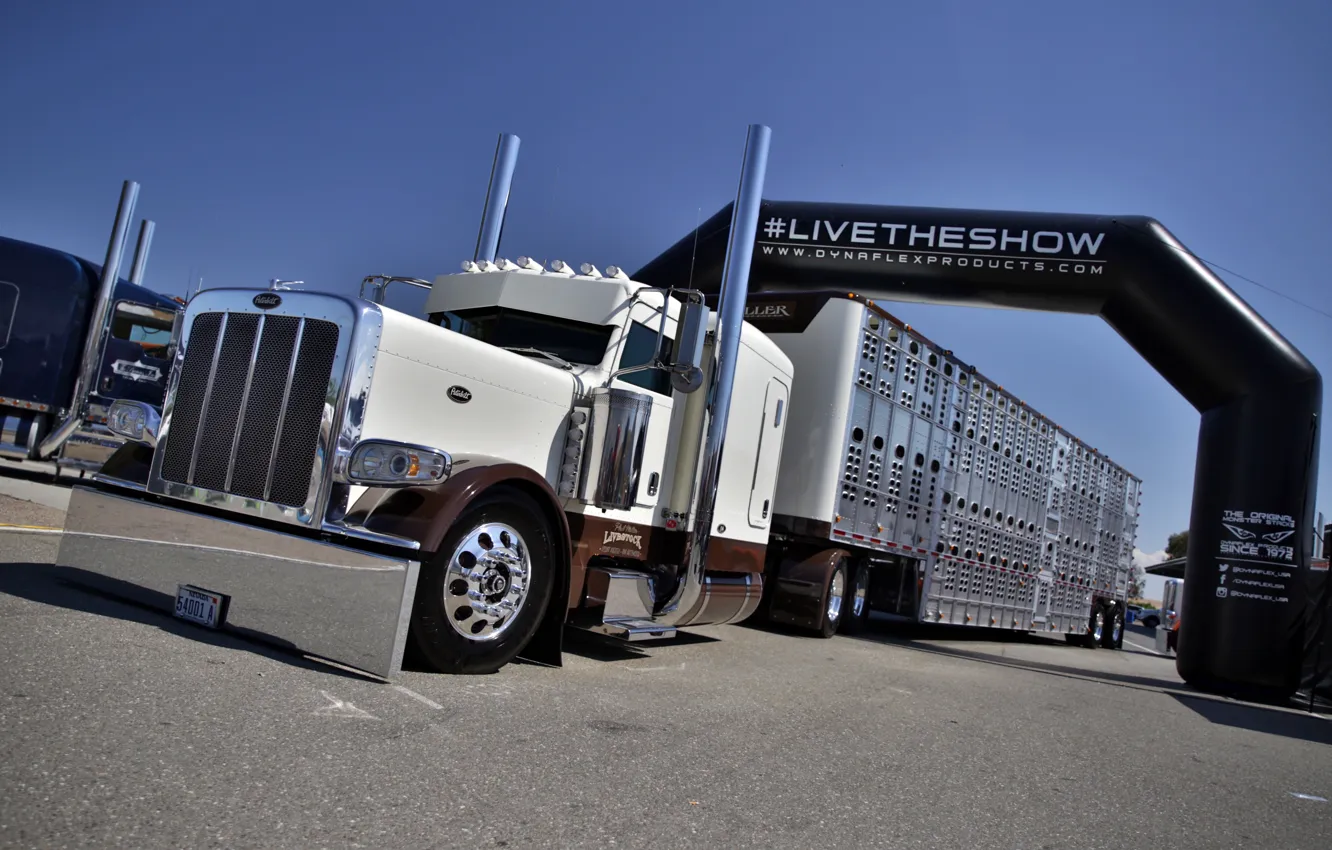 Photo wallpaper truck, truck, Peterbilt 389, livetheshow