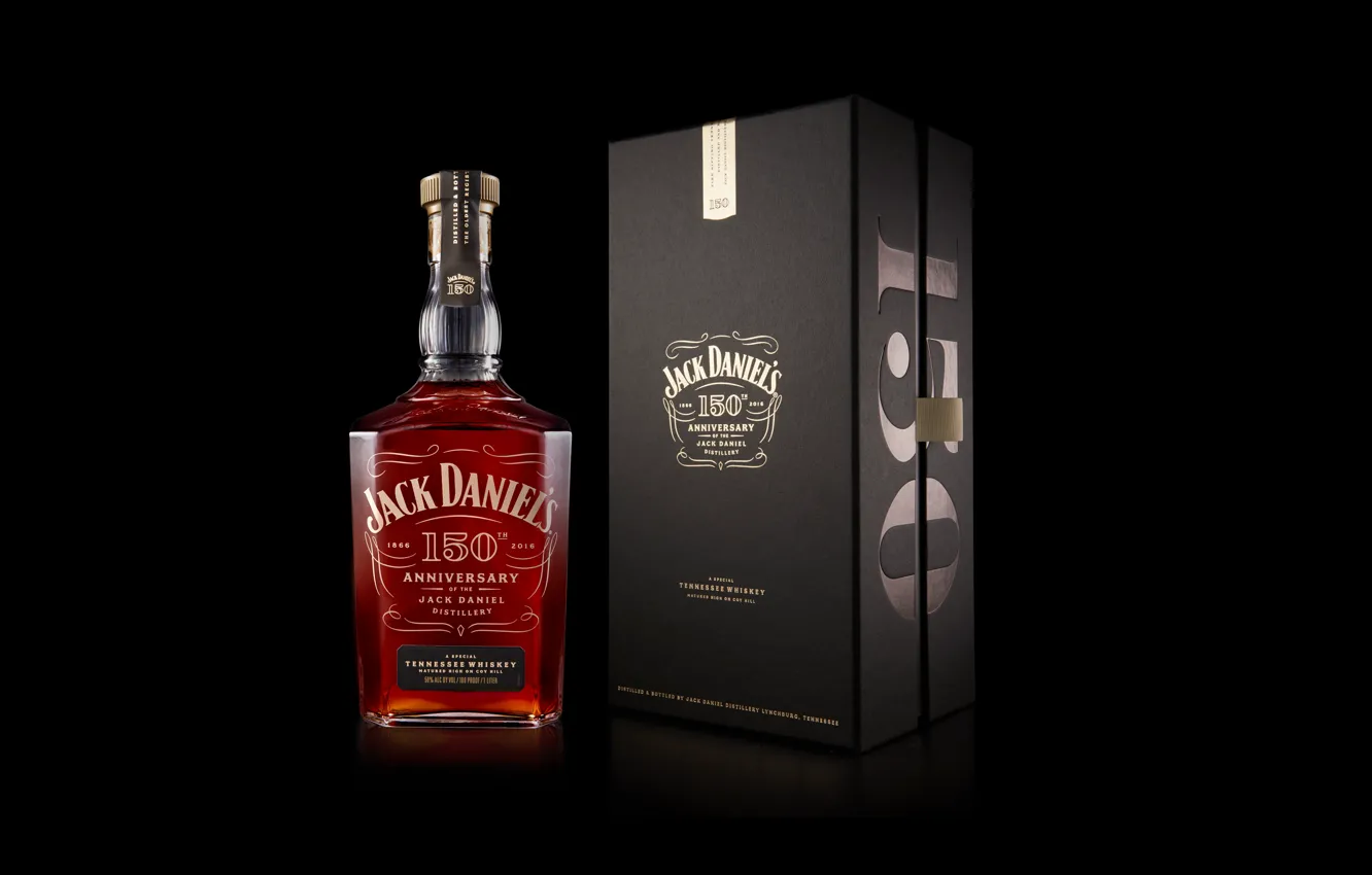 Photo wallpaper box, whiskey, whiskey, whisky, Bourbon, Jack Daniels, Jack daniels, Whiskey Jack Daniel's 150th Anniversary