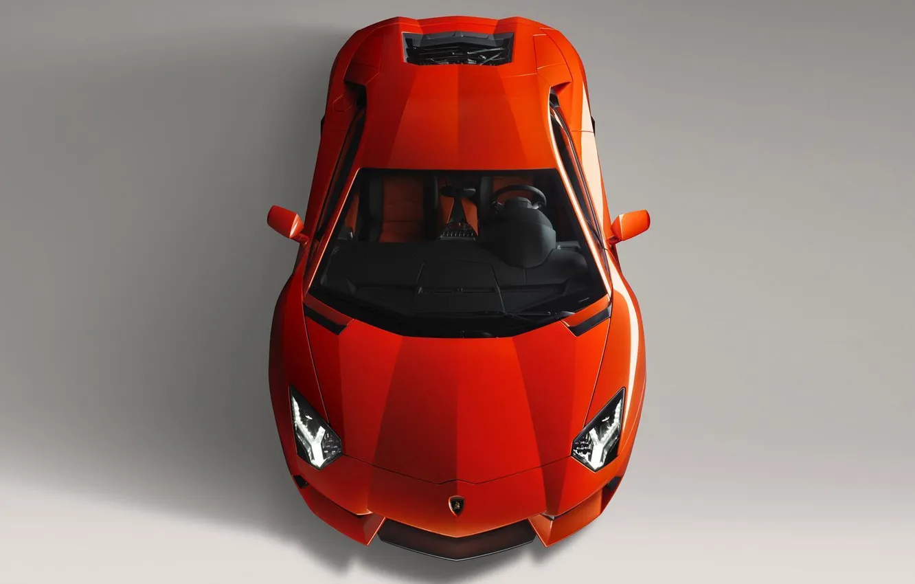 Photo wallpaper orange, cars, Lamborghini