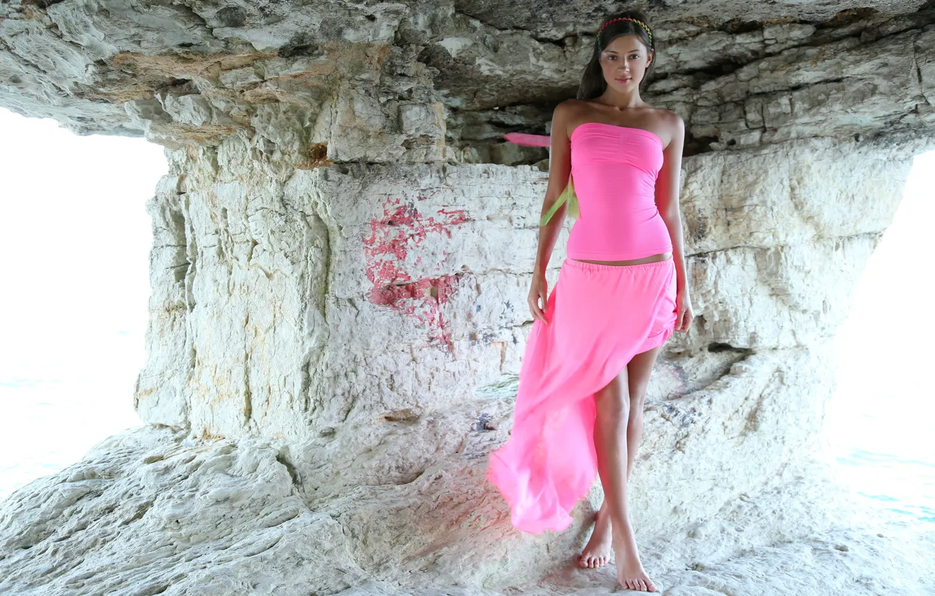 Photo wallpaper look, girl, pose, body, legs, Maria, Maria Ryabushkina