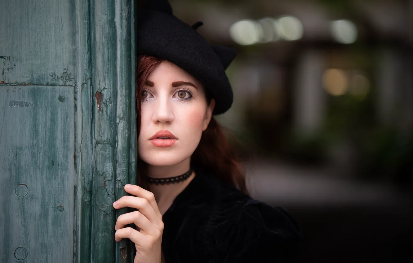 Photo wallpaper look, girl, portrait, bokeh