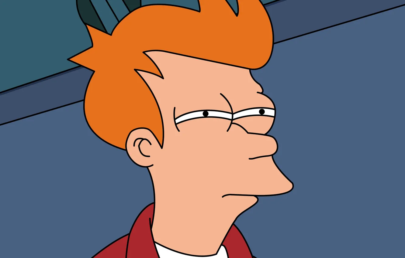 Photo wallpaper Futurama, art, Philip J. Fry, Matt Groening