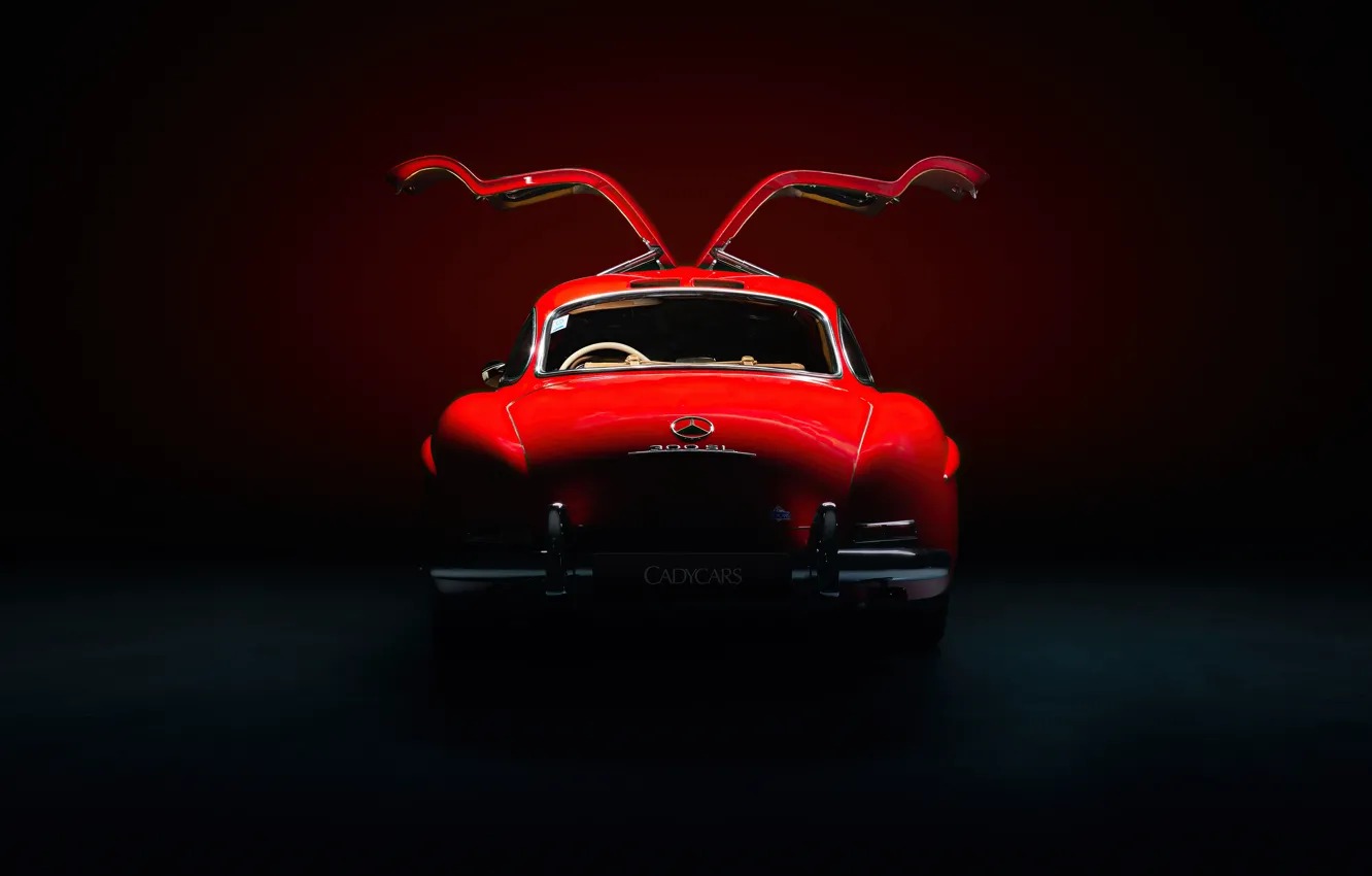 Photo wallpaper Mercedes-Benz, 300SL, sports car, Mercedes-Benz 300 SL, Gullwing, rear view