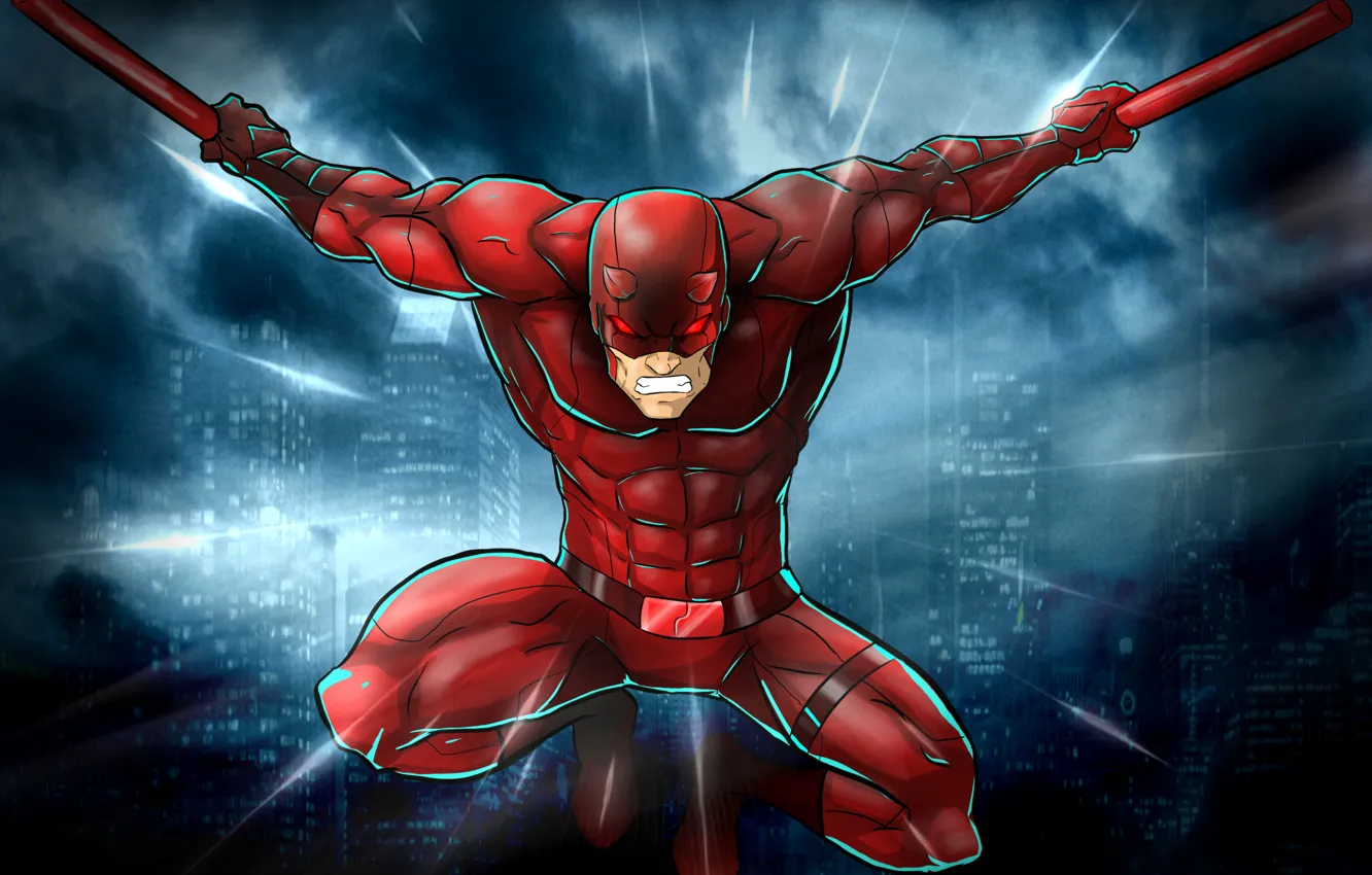 Photo wallpaper costume, superhero, Marvel Comics, Daredevil, Matt Murdock