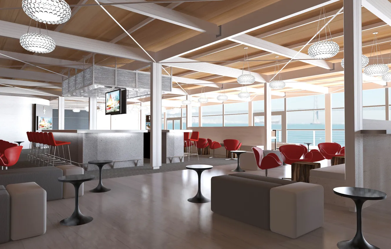 Photo wallpaper design, style, interior, club, bar, the room