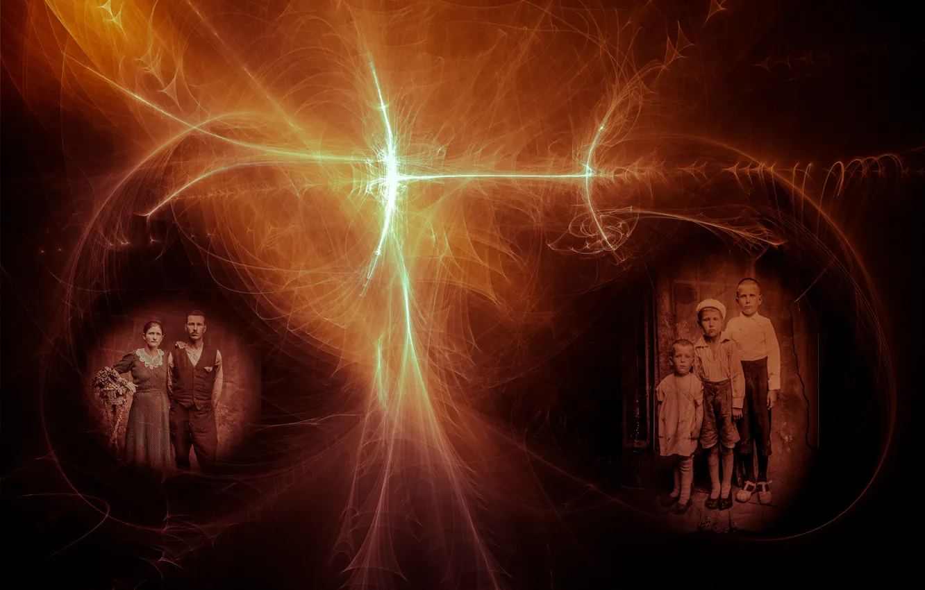 Photo wallpaper time, people, family