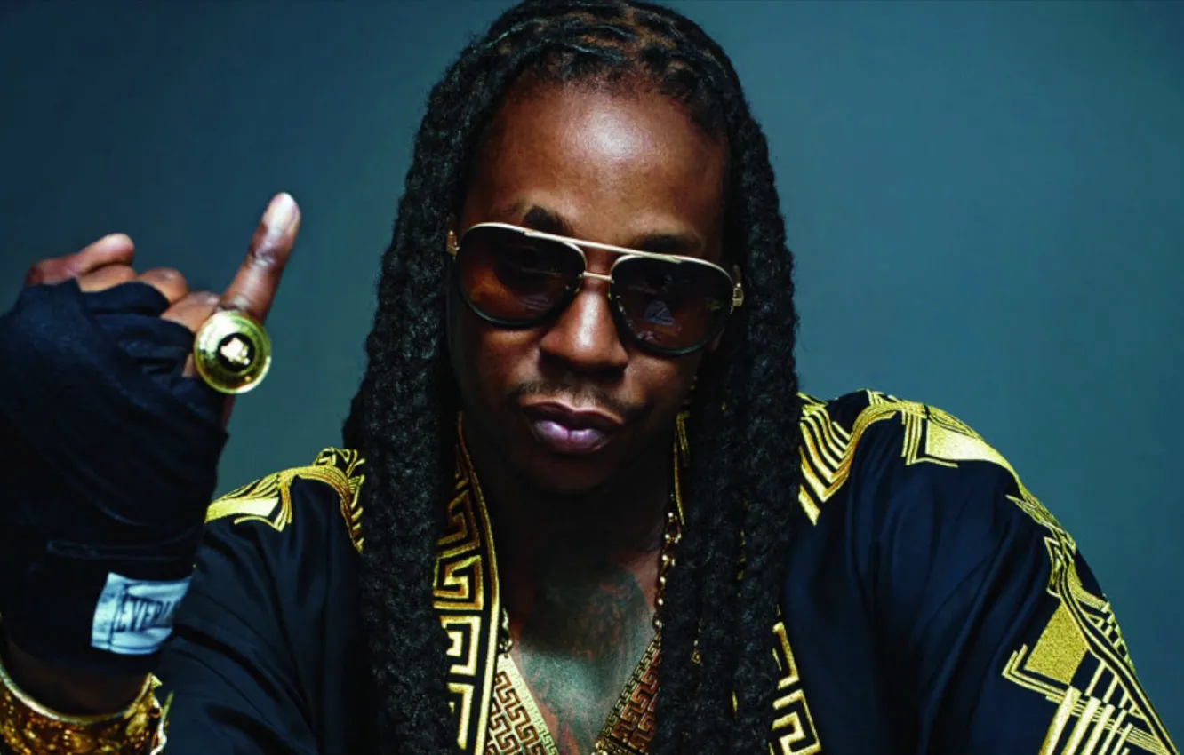 Photo wallpaper glasses, chain, rapper, rapper, Versace, Def Jam, Titty Boi, perstok