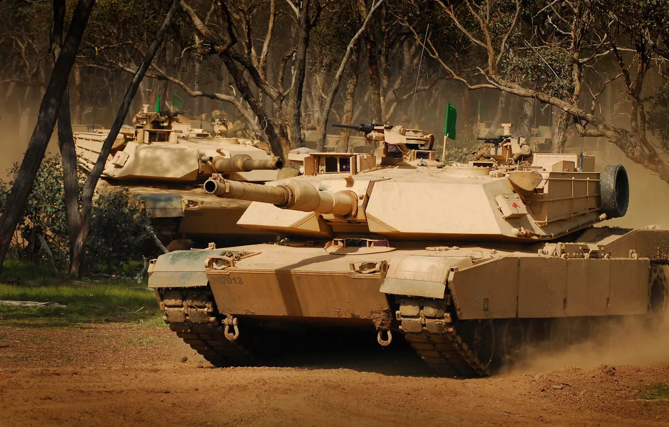 Photo wallpaper Australia, tank, American, Abrams, Abrams