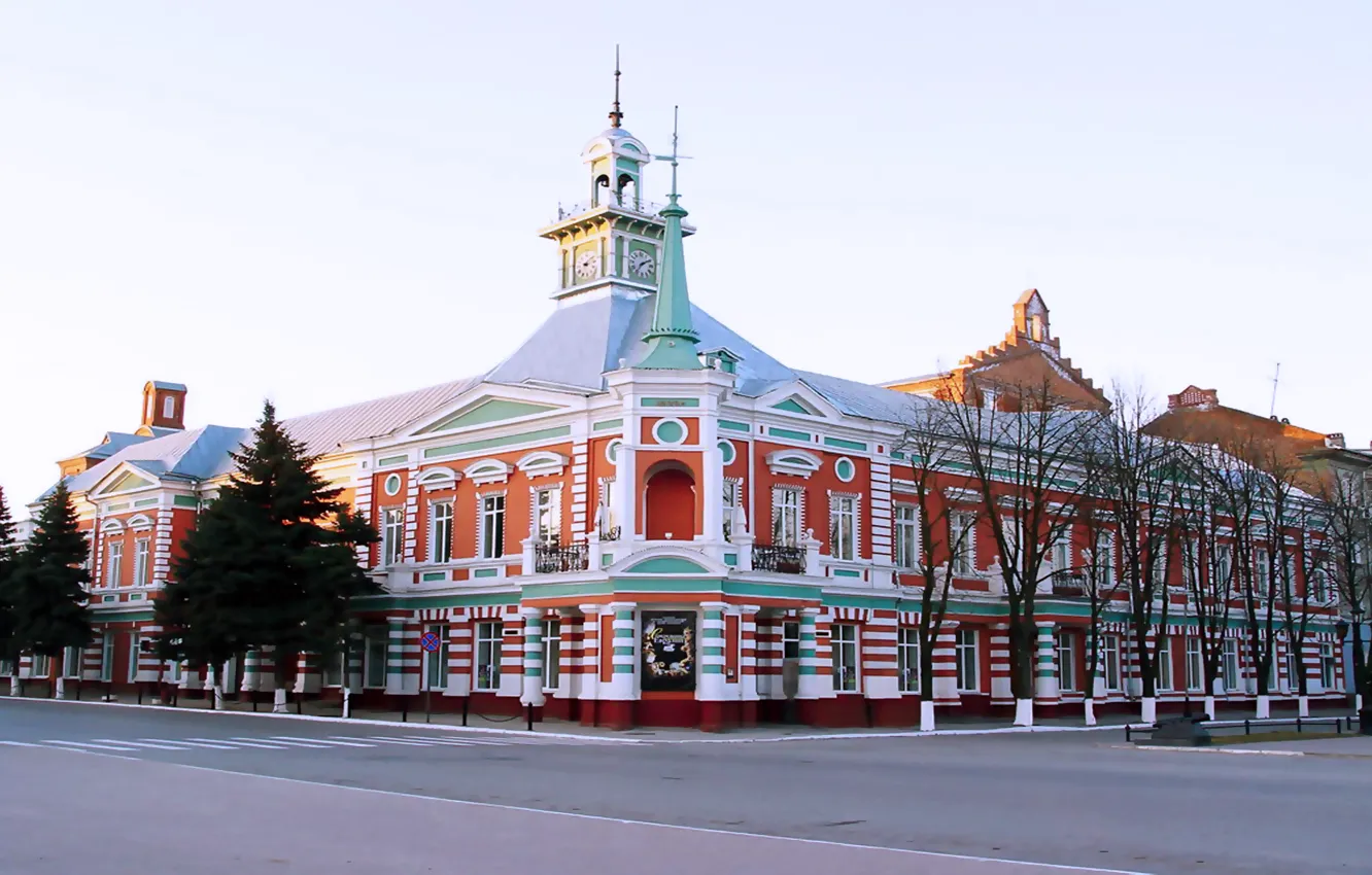 Wallpaper the city, morning, winter., Azov, Museum reserve for mobile ...