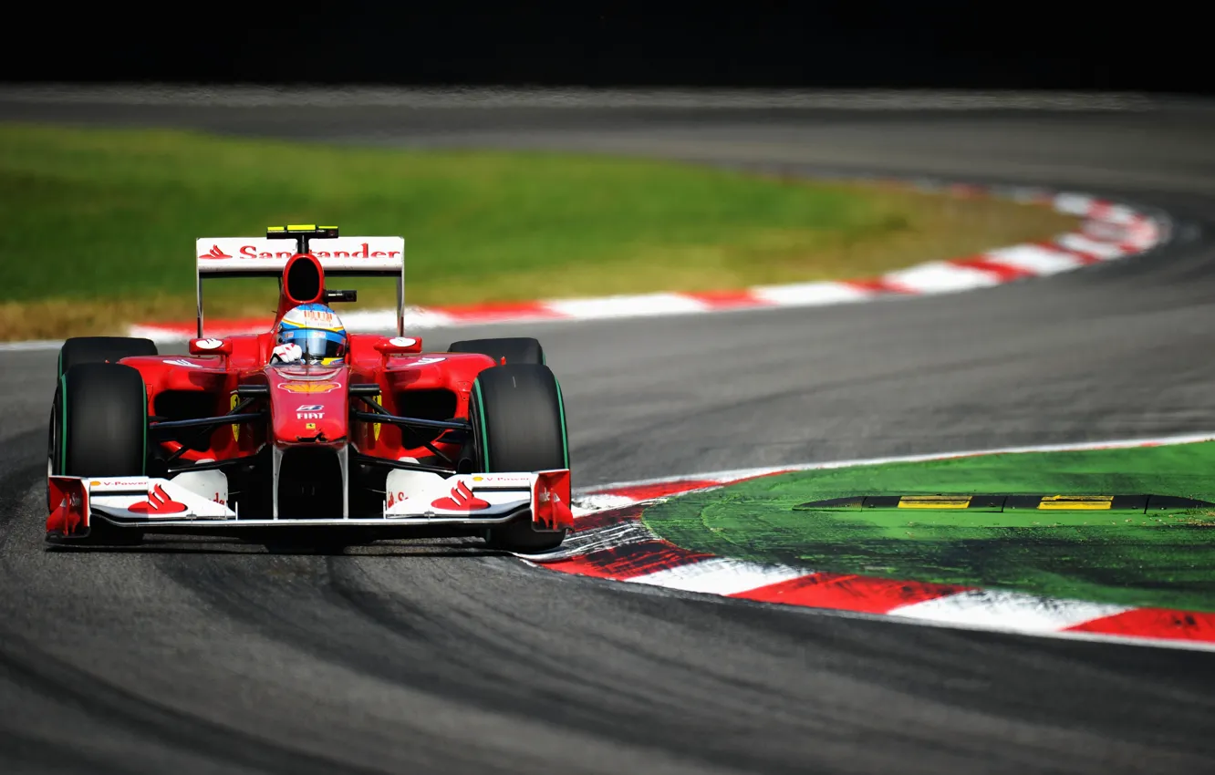 Photo wallpaper turn, formula 1, ferrari, formula one, fernando alonso, Fernando Alonso