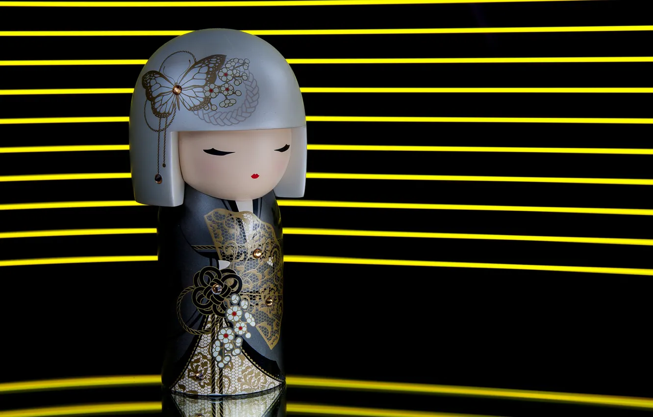 Photo wallpaper doll, Japanese, Kokeshi, Kokeshi