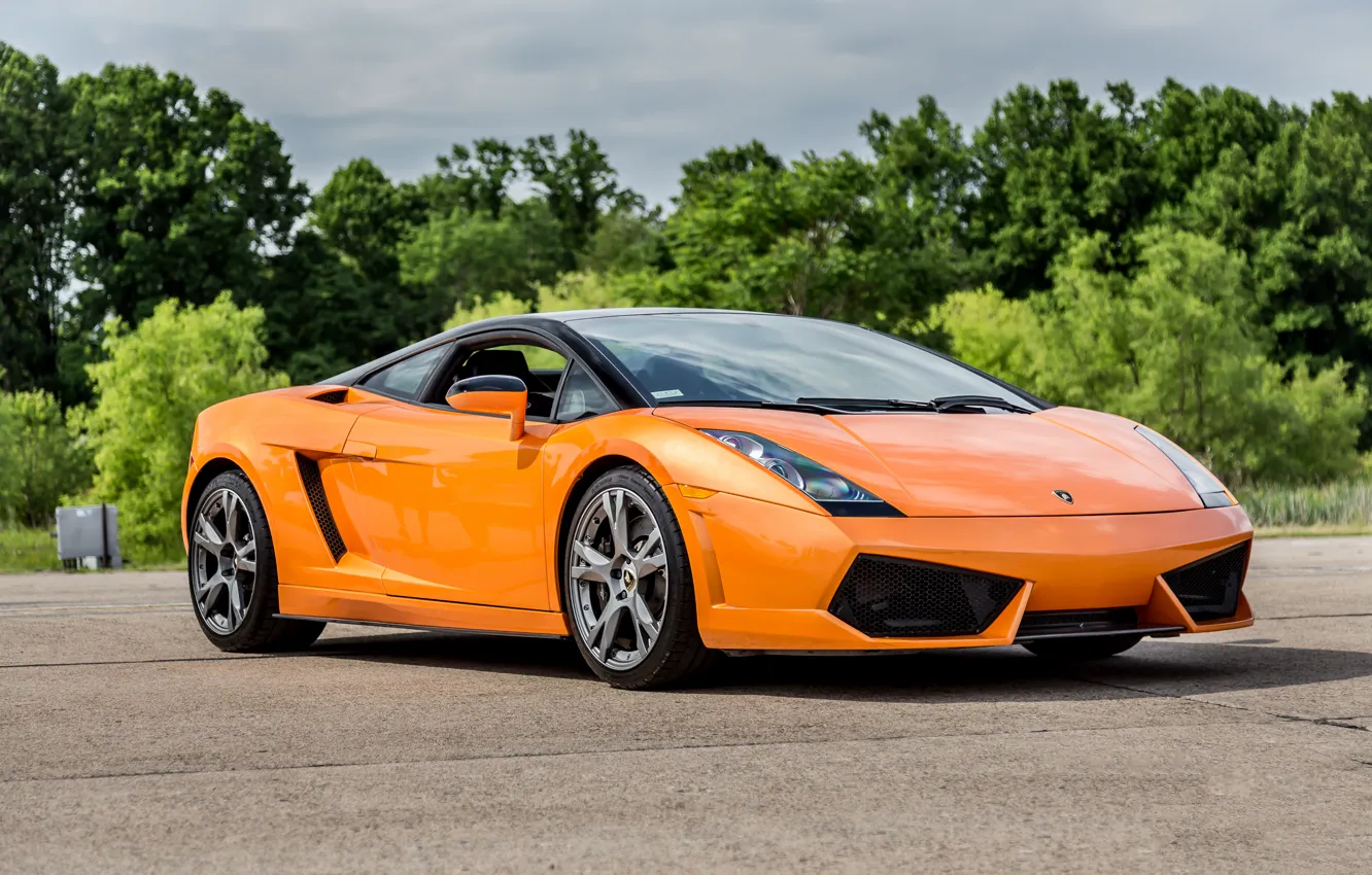 Photo wallpaper Lamborghini, Gallardo, orange