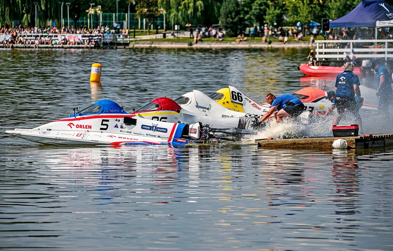 Photo wallpaper race, boat, speed