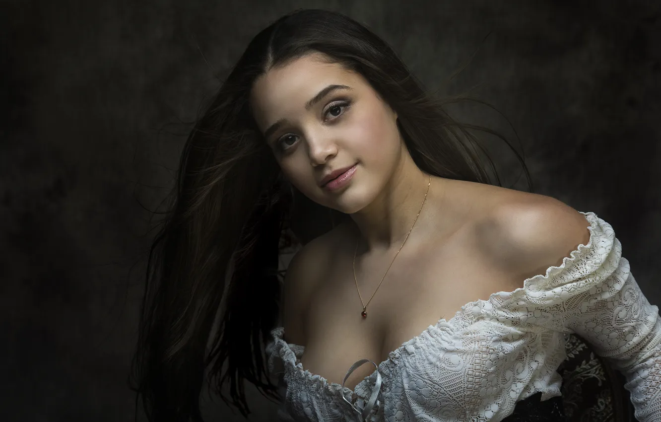 Photo wallpaper look, girl, model, portrait, Po Leen