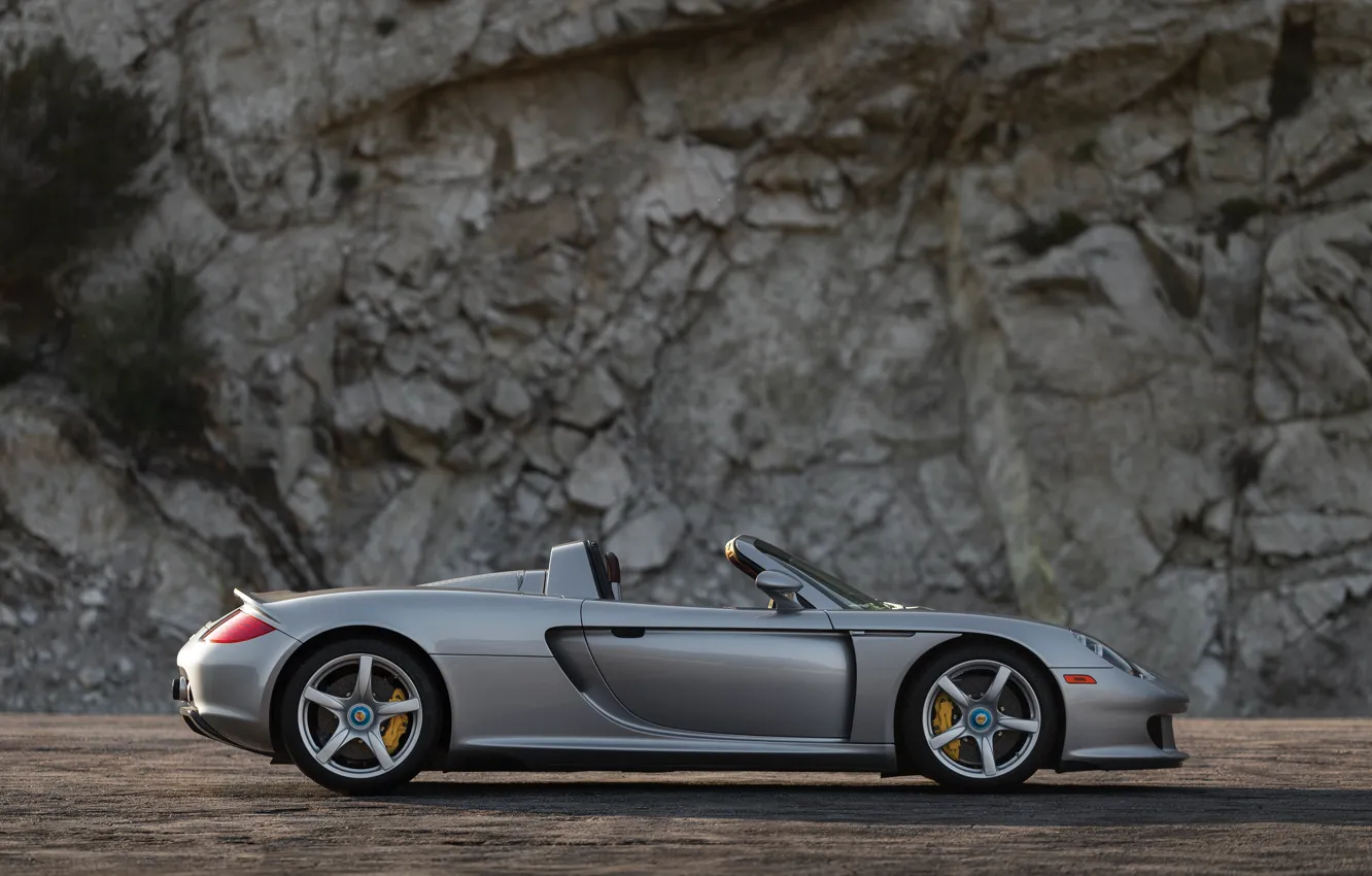 Photo wallpaper Porsche, Porsche Carrera GT, side view