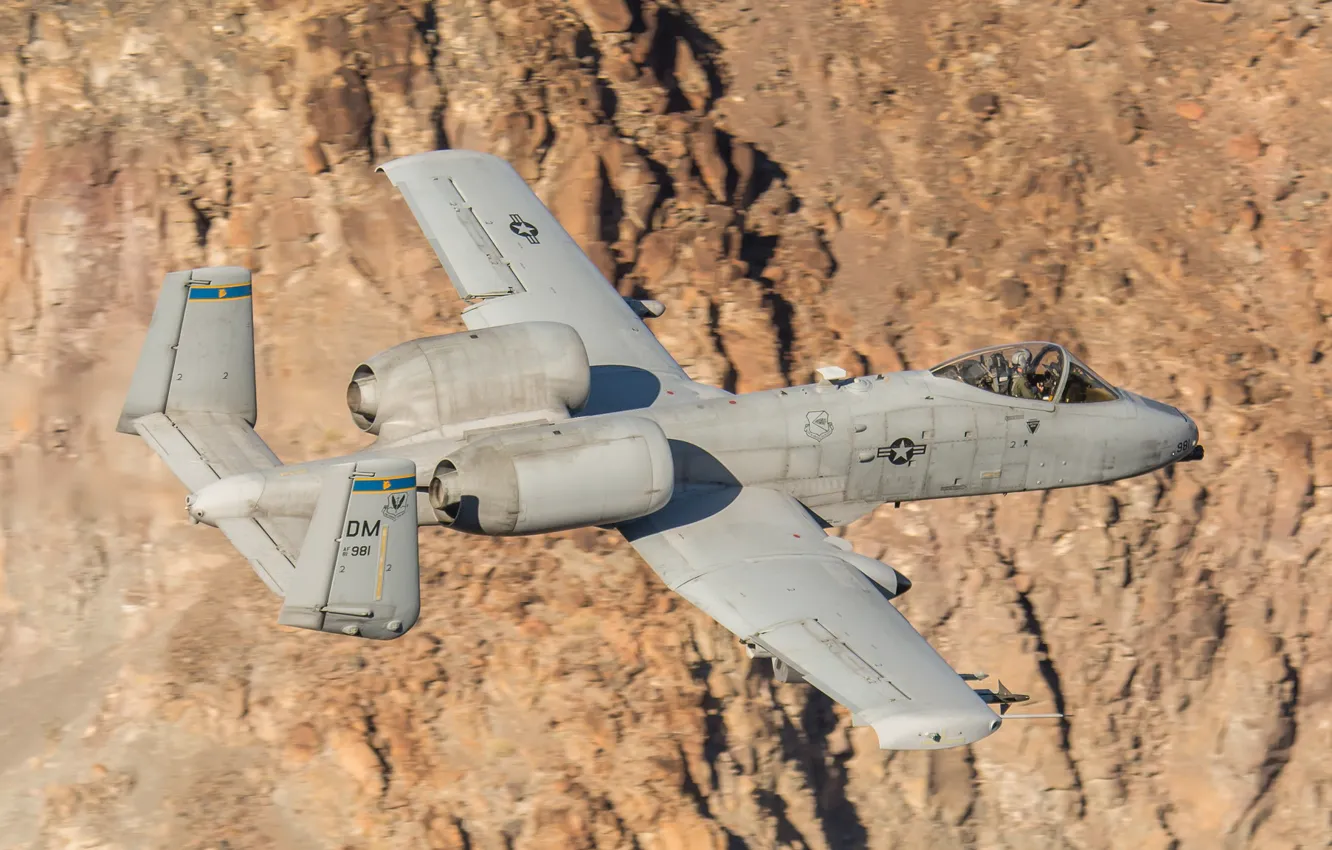 Photo wallpaper flight, background, the plane, A-10C Thunderbolt II