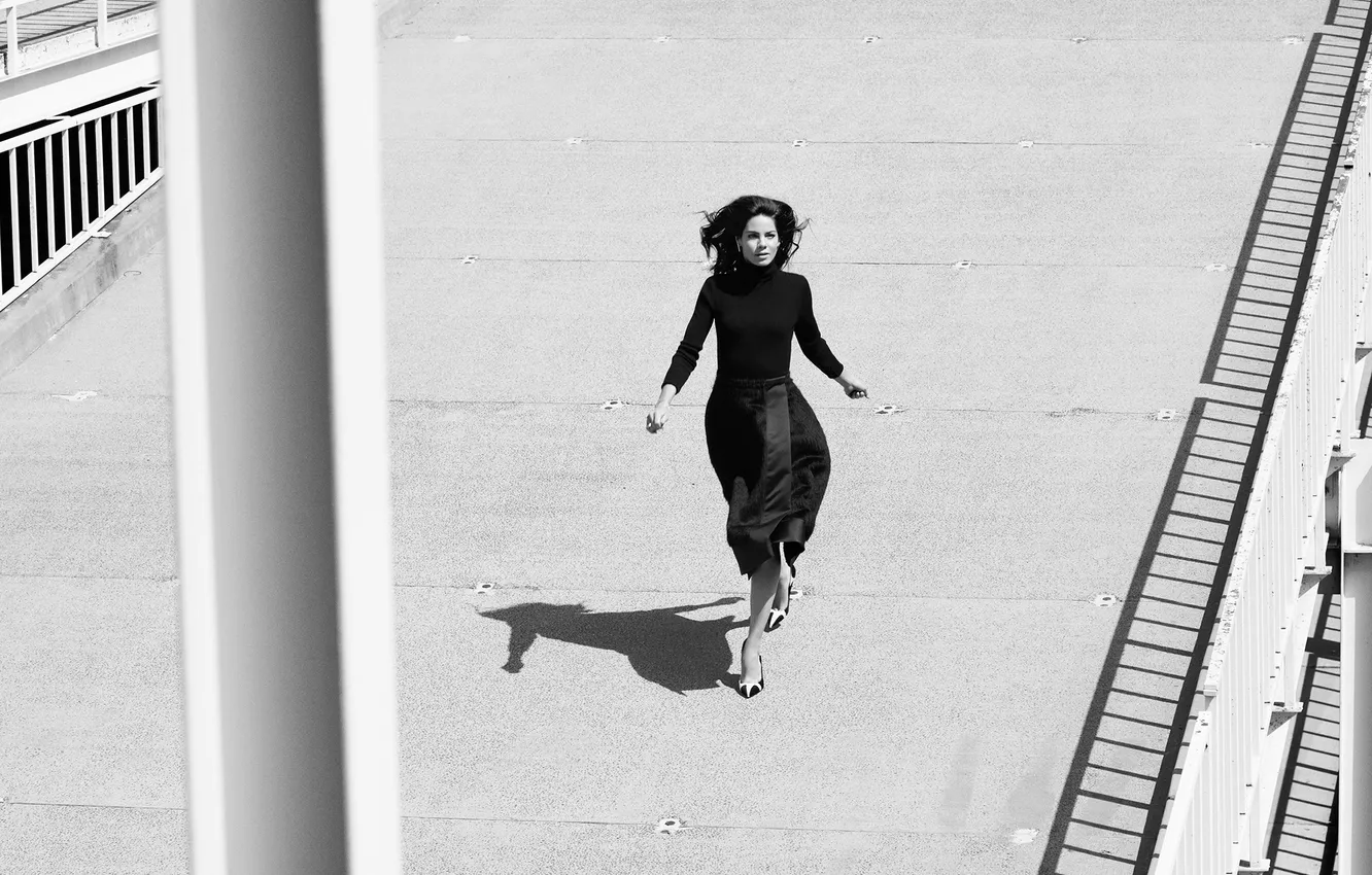 Photo wallpaper photo, actress, black and white, Michelle Monaghan, Michelle Monaghan, photoshoot, Yahoo Style, Alisha Goldstein