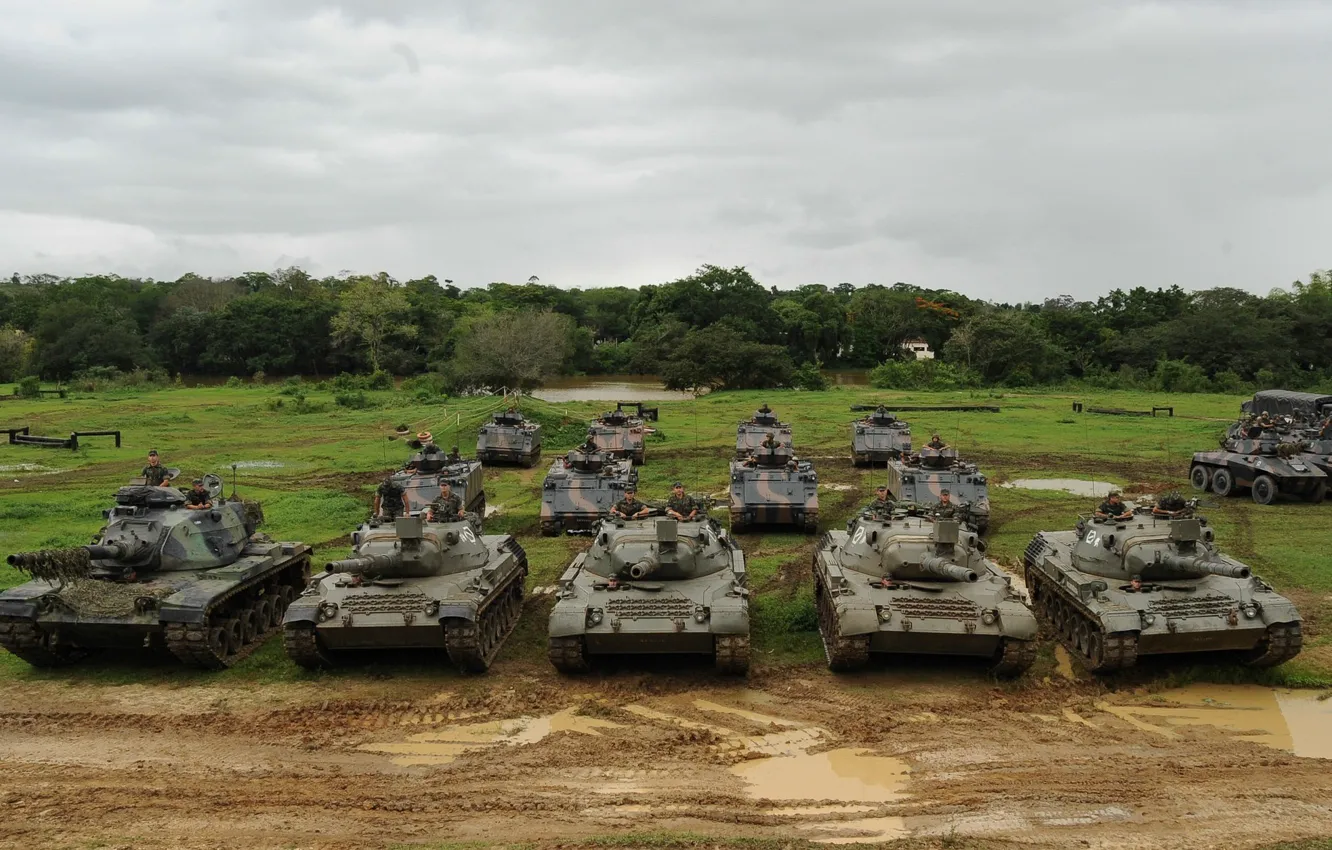 Photo wallpaper weapon, Brazil, tank, armored, military vehicle, armored vehicle, armed forces, military power