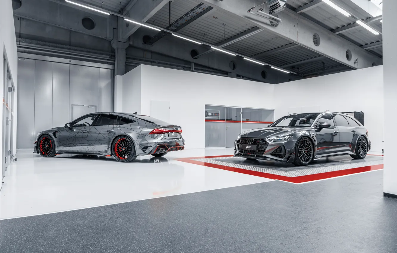 Photo wallpaper Audi, pair, ABBOT, universal, Sportback, Before, RS6, RS7