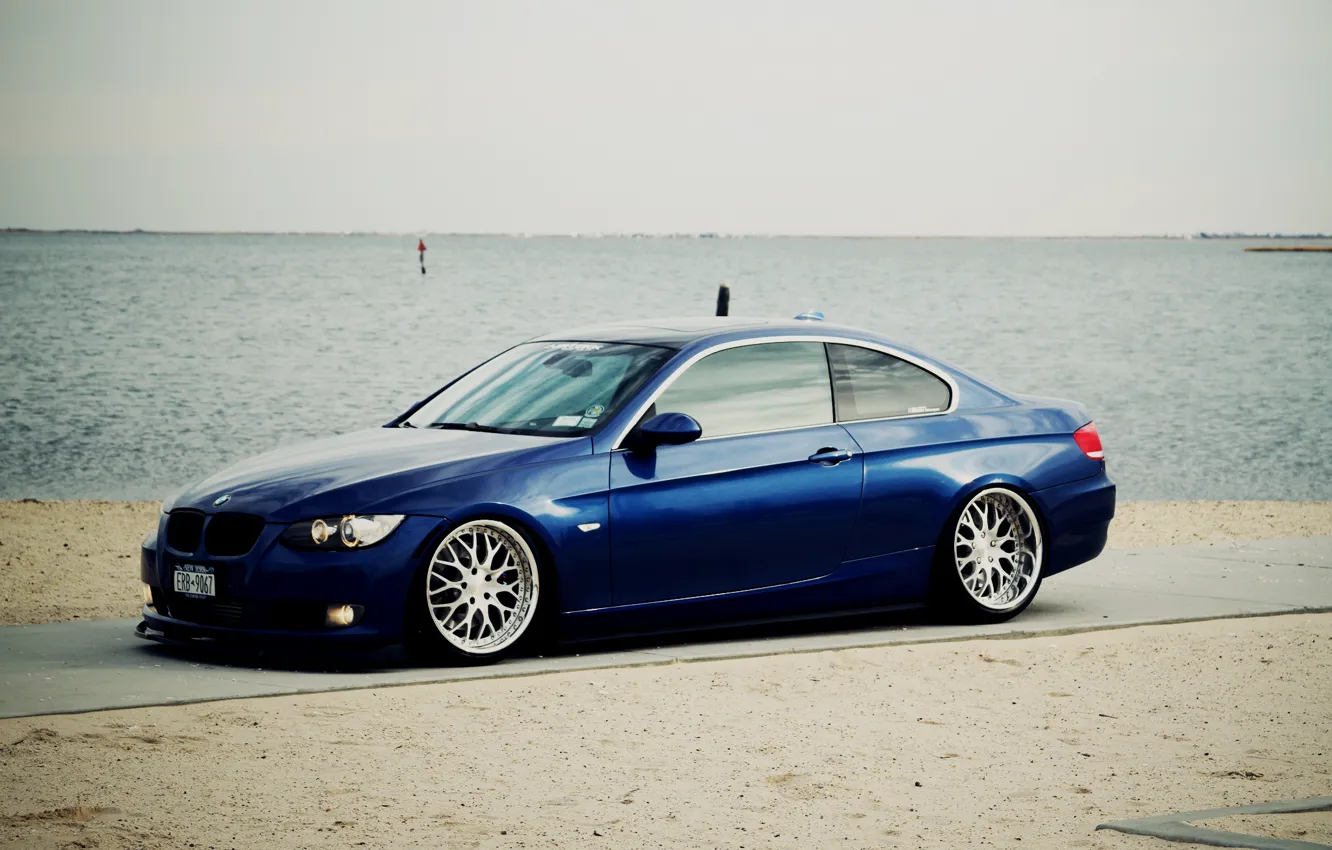Photo wallpaper BMW, Tuning, BMW, Drives, Coupe, E92, Coupe, Side