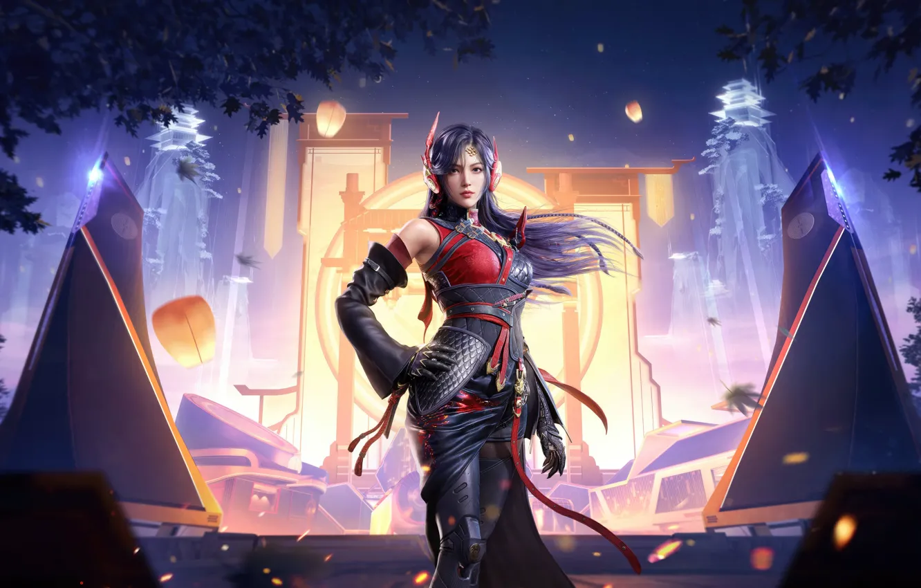 Photo wallpaper girl, game, art