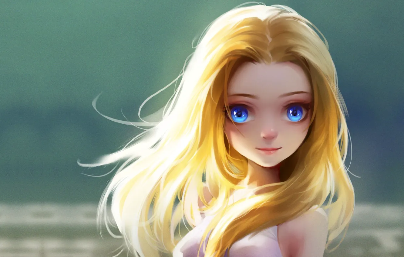 Photo wallpaper girl, anime, art, lovely girl, Lu Yao