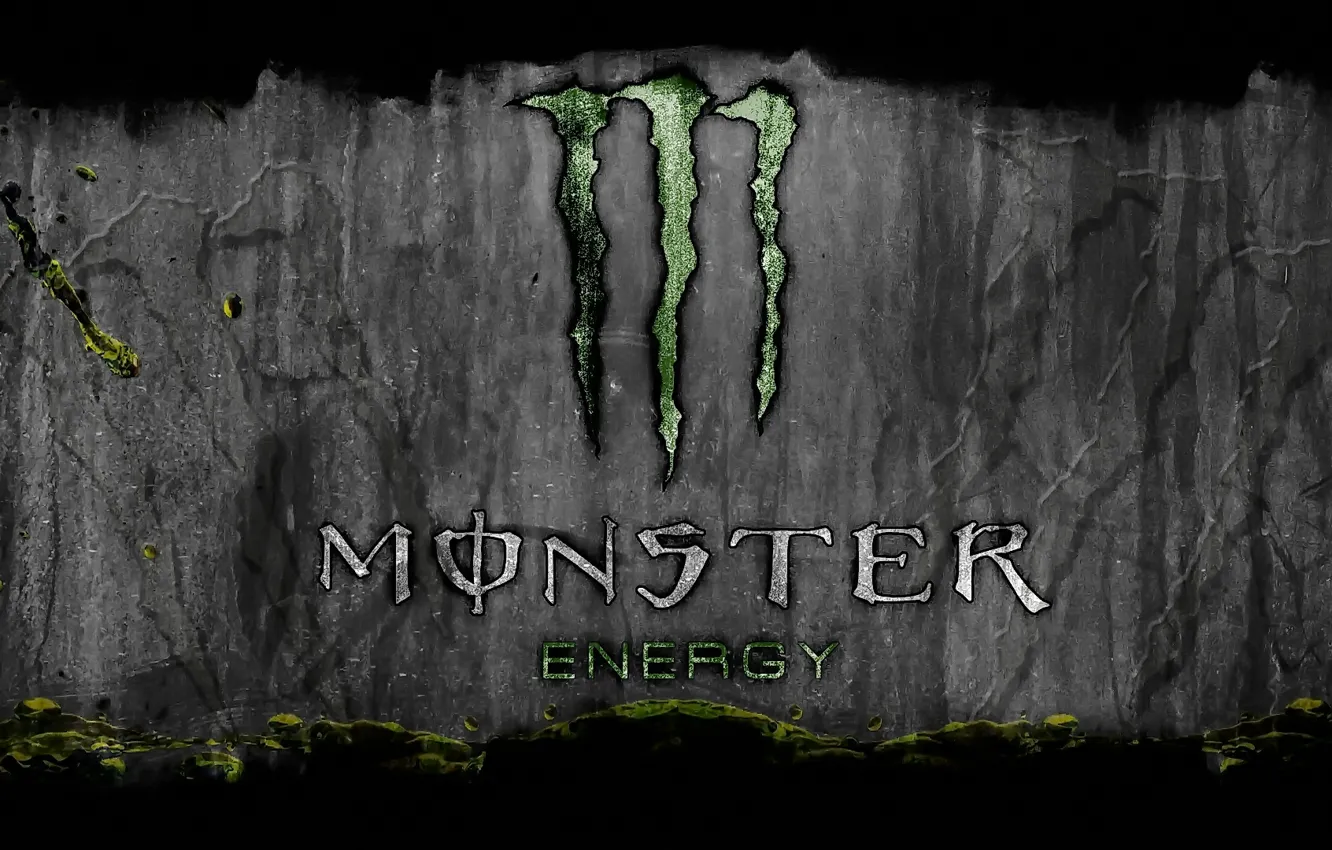 Photo wallpaper logo, Monster Energy, brand, energetic